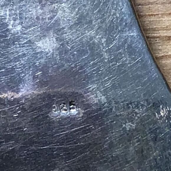 Necklace, Green Banded Agate and Sterling Silver Pendant, NEW, Handmade, Artisan - Picture 3 of 5